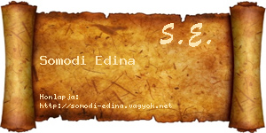 Somodi Edina névjegykártya
